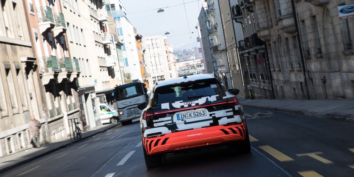 The Audi e-tron prototype in Geneva