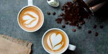 Double Heart’, one of the five latte art designs being created at Café Coffee Day for the Latte Art Festival in Pune.