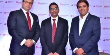 (L-R) MoneyGram announces a strategic partnership with Weizmann Forex Limited. Present at the event were Mr. Sheshagiri Mallaih, Head of India and Sub-Continent, MoneyGram, Mr. Karthikeyan Balasubramanian, Managing Director, Weizmann Forex & Mr. Yogesh Sangle, Head of Asia Pacific, Middle East and South Asia, MoneyGram