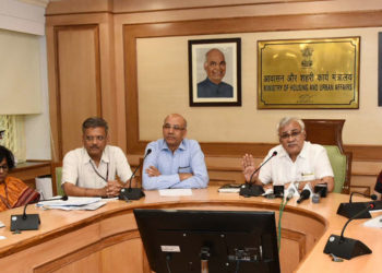 The Secretary, Ministry of Housing and Urban Affairs cum-Chairman/DMRC, Shri Durga Shanker Mishra addressing at the launch of upgraded version of Delhi Metro Mobile App of Delhi Metro, in New Delhi on July 23, 2018.