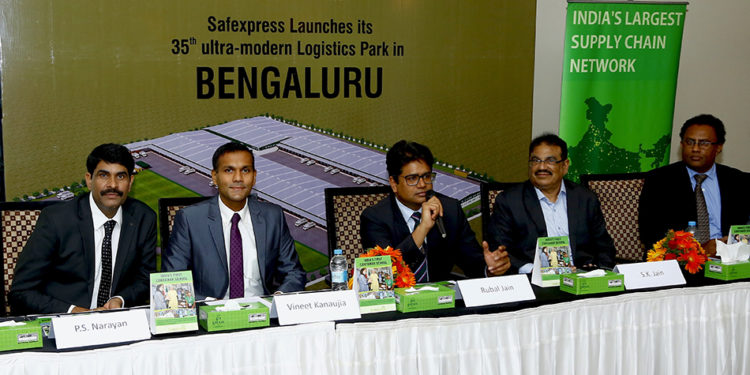 Safexpress launches its 35th ultra-modern Logistics Park in Bengaluru .On this occasion, senior dignitaries from Safexpress were present to launch the Safexpress Logistics Park at Bengaluru. These included Mr. Rubal Jain, Managing Director, Safexpress, Mr. Vineet Kanaujia, Vice President – Marketing, Mr. S.K Jain, Chief of Administration and Mr. PS Narayan, Regional Manager – Karnataka.