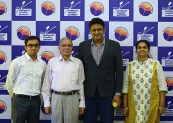 Changing Diabetes® Ambassador, Anil Kumble, at the 12th edition of the National Insulin Summit (NIS) in Hyderabad.