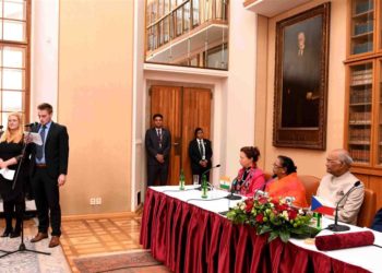 The President, Ram Nath Kovind attending the function at Charles University, at Prague, in the Czech Republic on September 08, 2018.