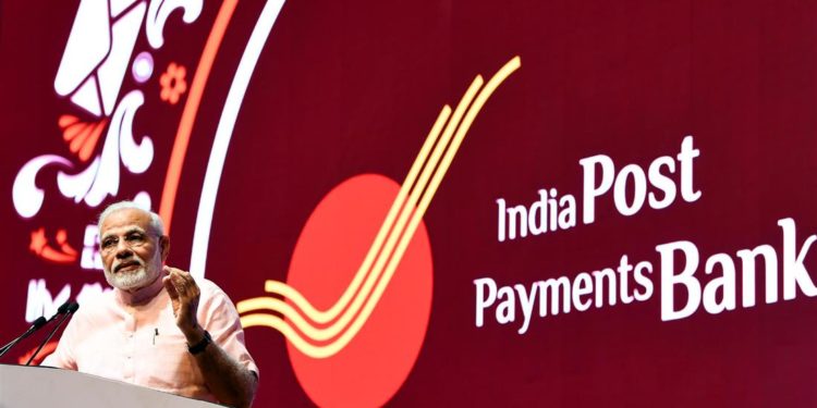 The Prime Minister,  Narendra Modi addressing at the launch of the India Post Payments Bank, in New Delhi on September 01, 2018.