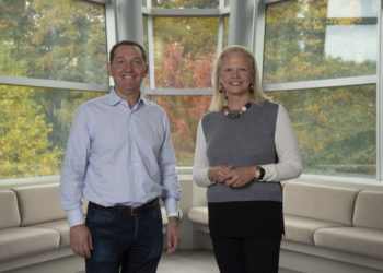 Ginni Rometty, Chairman, President, and CEO of IBM, at right, and James M. Whitehurst, CEO of Red Hat, left, announced, Sunday, October 28, 2018, Armonk NY,  that the companies have reached a definitive agreement under which IBM will acquire all of the issued and outstanding common shares of Red Hat for $190.00 per share in cash, representing a total enterprise value of approximately $34 billion. This acquisition brings together the best-in-class hybrid cloud providers and will enable companies to securely move all business applications to the cloud.