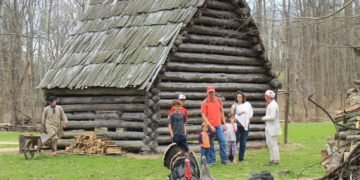 Visitors at the Claude Moore Colonial Farm (Photo: Business Wire)