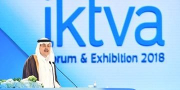 Saudi Aramco CEO Amin Nasser addressing 2018 IKTVA Forum in Dammam