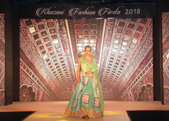 Khazani Women's Vocational Institute Fashion Fiesta 2018, a model on ramp