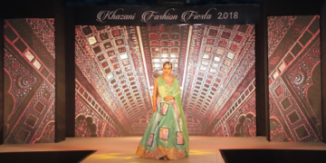 Khazani Women's Vocational Institute Fashion Fiesta 2018, a model on ramp