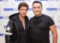 Shah Rukh Khan with Karan Rekhi, Vice President – Operations of Nano M (Photo: AETOSWire)
