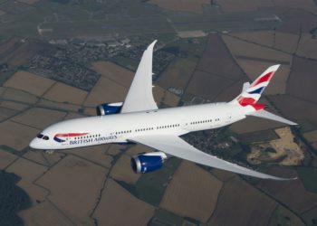 A British Airways 787 Dreamliner G-BBJA in Formation with the Rolls-Royce Spitfire Mk19 PS853 (G-RRGN) flying together over Derby 's Rolls Royce sites.
The pilot of the Rolls-Royce Spitfire is there Chief Test Pilot, Phill O’Dell and in the cockpit of the British Airways 787 is  Captain Simon Scholey and Senior First Officer Mitch Preston.