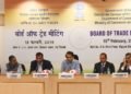 The Union Minister for Commerce & Industry and Civil Aviation, Suresh Prabhakar Prabhu chairing the Board of Trade Meeting, in New Delhi on February 15, 2019. The Commerce Secretary, Dr. Anup Wadhawan and the Secretary, DPIIT, Shri Ramesh Abhishek are also seen.