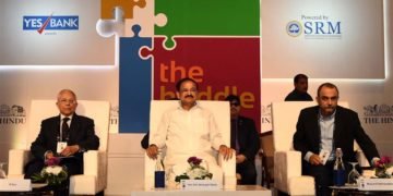 The Vice President,  M. Venkaiah Naidu at ‘The Huddle 2019’ event, organised by The Hindu, in Bengaluru on February 10, 2019.