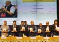 The Union Minister for Finance and Corporate Affairs,  Arun Jaitley releasing the book Mann ki Baat - A Social Revolution on Radio, in New Delhi on March 02, 2019.
The Secretary, Ministry of Information & Broadcasting, Shri Amit Khare, the Chairman, Prasar Bharati, Dr. A. Surya Prakash and other dignitaries are also seen.