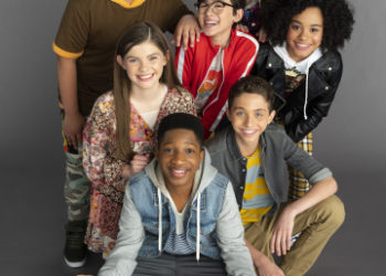 ALL THAT, SEASON 11 GALLERY - Pictured: Chinguun, Reece, Nathan, Gabrielle, Kate, Ryan and Lex in ALL THAT on NICKELODEON. Photo: John Tsiavis/Nickelodeon. ©2019 Viacom, International, Inc. All Rights Reserved