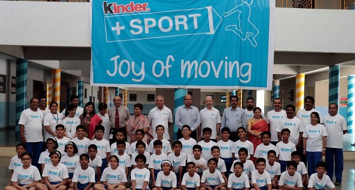 Mr. Satish Magar MD Magarpatta City National President of CREDAI and MD of Ferrero India Mr. Stefano Pelle inaugurates 6th edition of Kinder+Sport camp in Pune