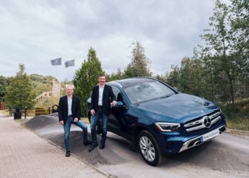 Production of the new generation of the GLC and the GLC Coupé has started at the Mercedes-Benz plant in Bremen. Dr Markus Keicher, Site Manager of the Mercedes-Benz Bremen plant, and Michael Peters, Chairman of the Works Council at the Bremen location, received the first vehicle of the new generation and were impressed by the off-road capability of the GLC on the obstacle course "The Rock" next to the plant in Bremen.