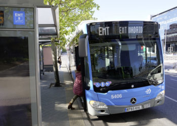 The EMT Madrid transport operator with its environmentally friendly overall concept: 672 Mercedes-Benz natural-gas driven Citaro NGT buses are in operation.