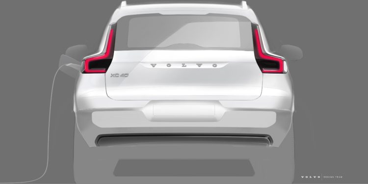 Volvo XC40 BEV design sketch