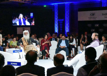 The Union Minister for Environment, Forest & Climate Change and Information & Broadcasting, Shri Prakash Javadekar at the India Economic Summit 2019, in New Delhi on October 03, 2019.