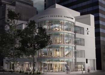 Located on North Michigan Avenue and Erie Street on Chicago’s Magnificent Mile, the opening of Chicago Reserve Roastery marks Starbucks sixth global Roastery and third location in the U.S. (Photo: Business Wire)