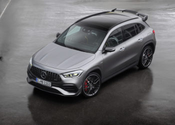 Mercedes-AMG GLA45 S 4MATIC+(Kraftstoffverbrauch kombiniert 9,3-9,2   l/100 km; CO2-Emissionen kombiniert 212-210g/km) Exterieur magno grau;Kraftstoffverbrauch kombiniert 9,3-9,2  l/100 km; CO2-Emissionen kombiniert 212-210 g/km*

Mercedes-AMG GLA45 S 4MATIC+ (Combined fuel consumption 9,3-9,2  l/100 km; combined CO2-Emissionen 212-210 g/km), Exterior magno grey;Combined fuel consumption 9,3-9,2 l/100 km; combined CO2-Emission 212-210 g/km*
