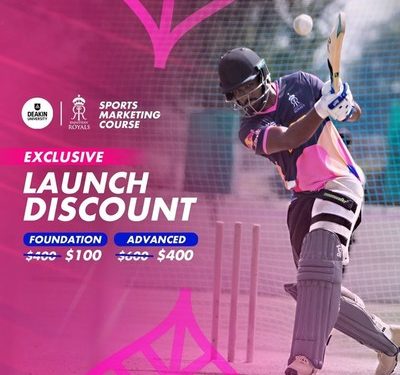 Deakin University and Rajasthan Royals’ Online Sports Marketing course goes live