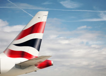 Airbus A318 TailfinLondon City, UK, on 29 September 2009(Picture by Nick Morrish/British Airways)