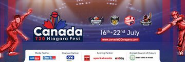 Cricket is returning to your screens! Canada T20 Niagara Fest, from 16-22 July