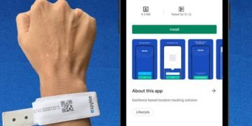 Spykke's COVID Safety Wristband along with the Unique Tracking App