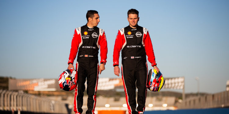 Nissan Formula E season 7 driver Sebastien Buemi and Oliver Rowland