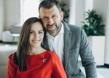 Pictured: Ekaterina Rybakova, co-founder and president of the Rybakov Foundation, Igor Rybakov, founder of PlaySchool, entrepreneur, co-founder of the Rybakov Foundation