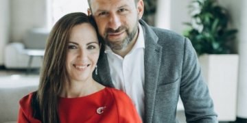 Pictured: Ekaterina Rybakova, co-founder and president of the Rybakov Foundation, Igor Rybakov, founder of PlaySchool, entrepreneur, co-founder of the Rybakov Foundation