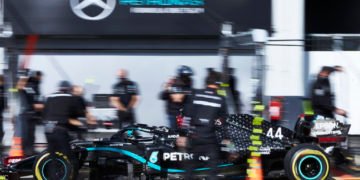 Formel 1 - Mercedes-AMG Petronas Motorsport, Großer Preis der Eifel 2020. Lewis HamiltonFormula One - Mercedes-AMG Petronas Motorsport, Eifel GP 2020. Lewis Hamilton