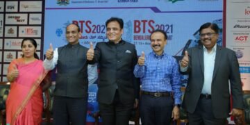 From Left to Right - Mrs. Meena Nagaraj CN, IAS, Managing Director, Department of Electronics IT, Biotechnology and Science & Technology, Government of Karnataka; Dr. E. V. Ramana Reddy, ACS Dept. of Electronics, IT, Bt and S&T, Government of Karnataka; C. N. Ashwath Narayan, Hon’ble Minister for Electronics, IT & Bt, Science and Technology, Higher Education, Skill Development, Entrepreneurship and Livelihood, Government of Karnataka; Prashant Prakash, Partner – Accel Partners, Chairman – Karnataka Vision Group for Startup; B.V. Naidu, Chairman Karnataka Digital Economy Mission;