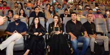 A panel discussion on The Making of Aranyak in the Master Class with Raveena Tandon, Monika Shergill, Siddharth Roy Kapur, Rohan Sippy, Vinay Waikful, during the 52nd International Film Festival of India (IFFI-2021), in Panaji, Goa on November 26, 2021.