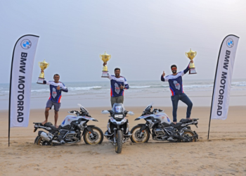 Image Caption : (L to R) GS Trophy ‘Team India’ 2021 - Chowde Gowda, Rameez Mullick and Adib Javanmardi