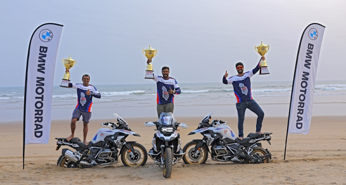 Image Caption : (L to R) GS Trophy ‘Team India’ 2021 - Chowde Gowda, Rameez Mullick and Adib Javanmardi