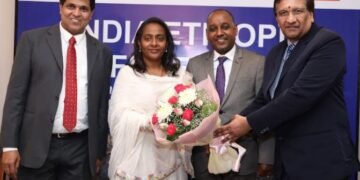 (L-R) Asif Iqbal, President, IETO; HE Tizita Mulugeta, Ambassador of Ethiopia in India; Demesev Kebede Tekle, Minister; B. Ramakrishnan, Director, COMESA