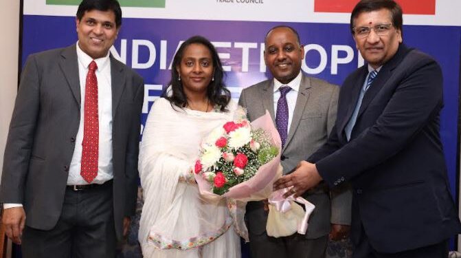 (L-R) Asif Iqbal, President, IETO; HE Tizita Mulugeta, Ambassador of Ethiopia in India; Demesev Kebede Tekle, Minister; B. Ramakrishnan, Director, COMESA