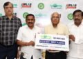 L-R): Madan Surana, Convenor, IPLAS 2022, S. Rakkappan, President - TAPMA, B. Swaminathan, Chairman - Environment Committee, TAPMA, Venkat Rao A, Secretary, TAPMA