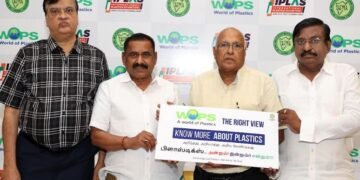 L-R): Madan Surana, Convenor, IPLAS 2022, S. Rakkappan, President - TAPMA, B. Swaminathan, Chairman - Environment Committee, TAPMA, Venkat Rao A, Secretary, TAPMA