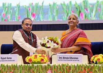 The Union Minister for Finance and Corporate Affairs, Smt. Nirmala Sitharaman at the MCA Iconic Week celebrations under the Azadi Ka Amrit Mahotsav (AKAM), in New Delhi on June 07, 2022.