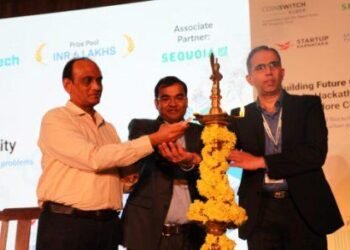 Dr. E.V. Ramana Reddy, Additional Chief Secretary to Government of Karnataka, Commerce, and Industries, Department of Electronics, Information Technology, Biotechnology, Science & Technology and Vimal Sagar Tiwari, Co-Founder and COO of CoinSwitch, inaugurated Building Future Cities 24-hour blockchain hackathon in Bengaluru on Friday.