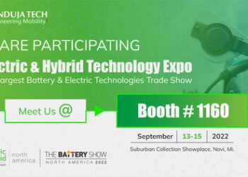Hinduja Tech participates in The Battery and Electric Technologies Trade Show, between September 13 – 15 at the Suburban Collection Showplace, Novi, MI
