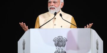 PM addressing the gathering at the inauguration of the Kartavya Path, in New Delhi on September 08, 2022.