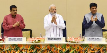 PM launches the National Logistics Policy (NLP), in New Delhi on September 17, 2022.