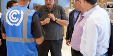 H.E. Sameh Shoukry, Egyptian Minister of Foreign Affairs and COP27 President-Designate,
checking on the preparations for COP27.