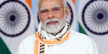 PM addressing the Gujarat Rozgar Mela via video message, in New Delhi on October 29, 2022.