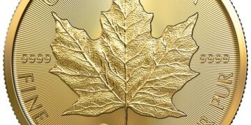 The Royal Canadian Mint’s new 1oz. 99.99% Pure Gold Maple Leaf Single-Sourced Mine bullion coin (CNW Group/Royal Canadian Mint)